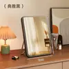 Espelho de Maquiagem de Madeira para Mesa de Estudo de Estudante Dormitório Espelho de Penteado Portátil Quarto de Casa Espelho de Penteadeira Dobrável