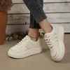 Zapatos Casuales para Mujer Estilo Campus 2026 Suela Gruesa Superficie de Cuero Resistente a la Suciedad Más Terciopelo Zapatos de Plataforma Zapatos para Chicas Jóvenes Tienda Física Compra al por Mayor