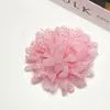 Tejido de malla con relieve dorado y diseño floral tridimensional esponjoso para accesorios de pelo DIY hechos a mano, ropa, zapatos, bolsos y accesorios de decoración para mascotas