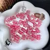 Venta al por mayor de fábrica 12x 14 mm agujero recto vidrio oso abrazado colgante material para pulsera collar hecho a mano DIY