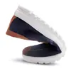 Zapatos de Tela del Viejo Pekín Suela Blanda Ligeros Slip-on Caña Baja Boca Poco Profunda Casual Modernos Transpirables Cómodos Zapatos de Estudiante