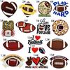 Parche de Tela Bordado de Rugby de Dibujos Animados Transfronterizo Serie Deportiva Parche Accesorios Insignia Etiqueta de Tela Modelo para Planchar Listo para la Venta