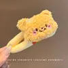 Lindo Pinza para el Cabello de Peluche Gato Kt Rojo Vino Dulce Corazón de Niña Pinza Bb Dibujo Animado Versátil Pinza para Flequillo Ins Pinza Popular