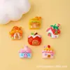 Casa de Champiñón de Dibujos Animados Comida y Juguete DIY Pegamento de Crema Resina Accesorios Pequeños Decoración para Zuecos Charms Materiales de Decoración Venta al por Mayor