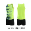 Traje de Treino de Atletismo Masculino Estampa de Fonte Uniforme de Equipe de Competição Teste Colete de Sprint Roupa Esportiva Traje de Corrida de Maratona Feminino