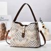 [Bolsa Feminina Shichen] Bolsa Saco Feminina 2024 Nova Moda Bolsa de Ombro Grande Capacidade Retro Estilo Chinês Bolsa Transversal