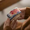 Taza de Té Arowana Nafu Cerámica Personal Alta Gama Taza de Maestro Porcelana de Jade Grasa de Cordero Hogareña Taza Individual Venta al por Mayor de Tazas de Té