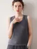 Otoño e Invierno Nuevo Suéter de Punto de Cachemira Pura para Mujer Cuello en U Corte Ajustado Camisola Interior Superior Prendas de Punto Prendas de Punto Camisa Base
