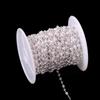Cadena de cobre puro con perlas, accesorios de joyería, pulsera, cadena de perlas, bricolaje, horquilla, cadena de abanico redonda, cadena de cuentas, joyería