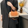 Bolsa de Almofada com Costura Francesa Transfronteiriça Feminina 2025 Nova Moda Portátil para o Dia a Dia Ombro Transversal Bolsa de Comércio Exterior