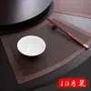 Posavasos con Forma de Ventilador de Mesa Redondo, Base para Bol Estilo Chino, Posavasos Aislante al Calor para Vajilla, Posavasos de Mesa de Lujo Ligero para Comedor, Posavasos Anti-Quemaduras, Base para Platos