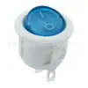 Interruptor Basculante Kcd1 Certificado pela Iec Formato de Barco Carcaça Branca Tampa Azul 2 Pinos 2 Velocidades Autotravante Abertura 20mm