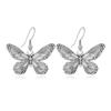Pendientes Colgantes de Mariposa Vintage Dulces Cool Estilo Oscuro Trendy Puños de Oreja para Mujer Pendientes Nicho Minimalistas