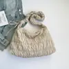 Bolsa Plissada Nuvem Estilo Novo 2026 Transfronteiriça para Mulheres, Bolsa Tote Leve de Grande Capacidade, Bolsa Bolha Estilo Coreano, Bolsa de Ombro