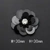 Pegatinas de Flor de Lentejuelas y Cuentas Hechas a Mano Color Florales tamaño pequeño Accesorios de Ropa DIY Zapatos Bolsa Parches Decorativos Cosidos a Mano