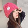 Gorro de punto con patrón de cáñamo a prueba de frío para niños, gorro de invierno cálido y cortavientos, gorro de lana para estudiantes, cara pequeña, combina con todo