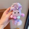 Corda de cabeça infantil, anel de cabelo de castor fofo, desenho animado, monstro verde, tira de borracha, rabo de cavalo, bola, acessórios de cabelo para meninas
