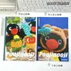 Coleção de cadernos B5 grampeados, páginas pautadas com desenhos fofos grampeados, diário de estudante, caderno planejador