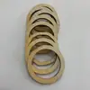 Pendientes redondos de madera geométricos pendientes de clip para oreja material de accesorios de joyería para orejas hechos a mano diy