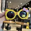 Novos Óculos Polarizados Inteligentes para Bebês e Crianças Óculos de Sol para Bebê Óculos de Gatinho de Desenho Animado Óculos de Sol de Silicone Anti-UV