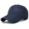 Gorra de Béisbol Perforada de Secado Rápido para Verano, Sombrero para el Sol Casual para Deportes al Aire Libre, Gorra de Pico Ligera de Moda, Transfronterizo