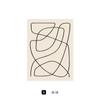 Hilo de seda estilo pobreza extrema pintura decorativa abstracta B&B pintura colgante de línea simple pintura decorativa de posada arte de nicho pintura sin marco