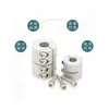 Acoplamiento Rígido de Aleación de Aluminio Conector para Motor Paso a Paso Servo Tornillo de Bola para Máquina de Grabado
