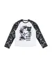 Camiseta de Manga Larga con Cuello Redondo, Nueva y Moderna para Hombres y Mujeres, Estilo Callejero Americano, Estilo Ins, Bloques de Color, Patrón Estampado, 2026