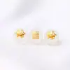 Contas Soltas Gravadas Taoísta Natural Hot Stamping Ágata Cinco Elementos Feras Míticas Hot Stamping Contas Redondas Ouro Madeira Água Fogo Pulseira Combinando Atacado