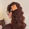 Grampo de Pelúcia Outono e Inverno Coleção Feminina Grampo Exquisito de Alto Padrão Urso Fofo Estrela de Cinco Pontas Presilha de Uma Palavra Presilha BB Acessórios de Cabelo