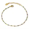 Collar de cuentas de gota de aceite de colores para mujer, estilo europeo y americano Dopamine Color, cadena para clavícula estilo bohemio simple, joyería