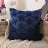 Funda de Almohada Quilt de Felpa Estilo Nuevo para el Día de la Independencia Decoración de Sofá Cojín para Cabecera Estrella de Cinco Puntas Estilo Americano