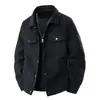 Jaqueta Masculina de Veludo Cotelê Espessa com Forro de Lã Outono/Inverno 2026, Estilo Japonês, Tamanho Grande, Roupa de Trabalho, Multibolsos, Roupa de Exterior Quente