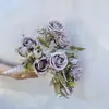 Flores de Rosa Artificiales de Dave para Arreglo de Escenas, Flores Falsas para Paisajismo, Flores Decorativas, Flores Artificiales de Seda de Alta Gama al por Mayor