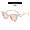 Gafas de sol de ojo de gato triangulares transfronterizas nuevas 2022 Gafas de sol de moda para mujer estilo ins europeo y americano con patilla hueca de ola