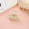 Pin de Celebridad de Internet con Borde de Perlas y Pedrería Pequeña, Pin de Tiburón Elegante y de Moda para la Parte Posterior de la Cabeza, Pasador Tocado, Pinza para Recoger Cola de Caballo Alta