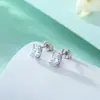 Traje de Joyería de Plata de Ley Europea y Americana Collar con Colgante de Circonita en Forma de Denier Pendientes de Plata S925 para Mujer Anillo de Nicho de Alto Nivel