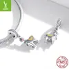 Colgante de plata Ziyun original de plata de ley s925 con aceite de gota de alpaca, lindo accesorio para pulsera DIY SCC1737