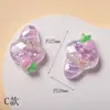 Materiais para brinquedos de comida DIY, acessórios fofos feitos à mão para DIY, presilhas de cabelo pintadas à mão em 3D, patches de resina luminosos