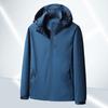 Chaqueta para Hombre Primavera Nueva Moda Casual con Capucha Chaqueta para Hombre Cortavientos Chaqueta de Trabajo para Pareja con Sombrero Removible