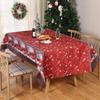 Decoração de Natal transfronteiriça toalha de mesa de Natal de poliéster mesa de jantar mesa de centro toalha de mesa impressa adereços de layout de local de Natal