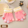 Guantes Infantiles Otoño e Invierno Terciopelo Engrosados Manoplas Conejo Bebé Dedos Separados Lindos Guantes Tejidos para Niños y Niñas Fabricante