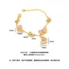 Pulseira de borboleta com incrustação de diamantes e madrepérola, banhada a ouro vietnamita, luxo leve, design de nicho, toque de alta qualidade, joia requintada, presente requintado
