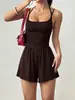 Amazon Europa y América Transfronterizo Verano 2026 Nuevo Camisola Casual para Mujer Mono Bandeau Shorts Pierna Ancha Holgado