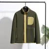 Chamarra unisex de polar en morado, gris oscuro, blanco roto, verde militar, negro y azul marino para invierno y primavera