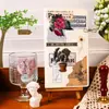 Paquete de Pegatinas Impermeables para Mascotas, Hojas de Plantas Retro de Alto Valor Decorativas para Manualidades, Diario, Material