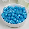 Tarjeta Ding Yi 8 Cuentas Redondas de Colores Luna Fría Chapado en Color Sólido Cuentas Acrílicas Cuentas Sueltas Hechas a Mano Accesorios para Pulseras DIY