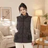 Colete de Algodão Feminino TEMU para Outono e Inverno, Colete Acolchoado Leve, Novo Modelo Popular 2026, Colete de Inverno Plus Size