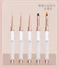 Venta Caliente Varilla Blanca Diamante Blanco Tubo Oro Rosa con Tapa Hilo Tirador Margaritapicador de Uñas Fototerapia Tallado