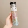 Lazo para coleta alta simple para mujer, alta elasticidad, duradero, no daña el cabello, accesorio para el cabello de primavera/verano